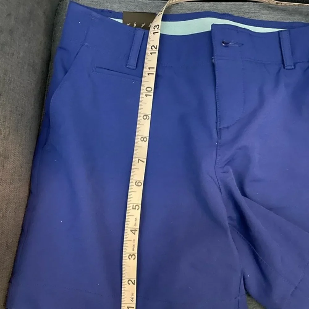 Under Armour Heat Gear Women's Fitted Blue Shorts Size 4